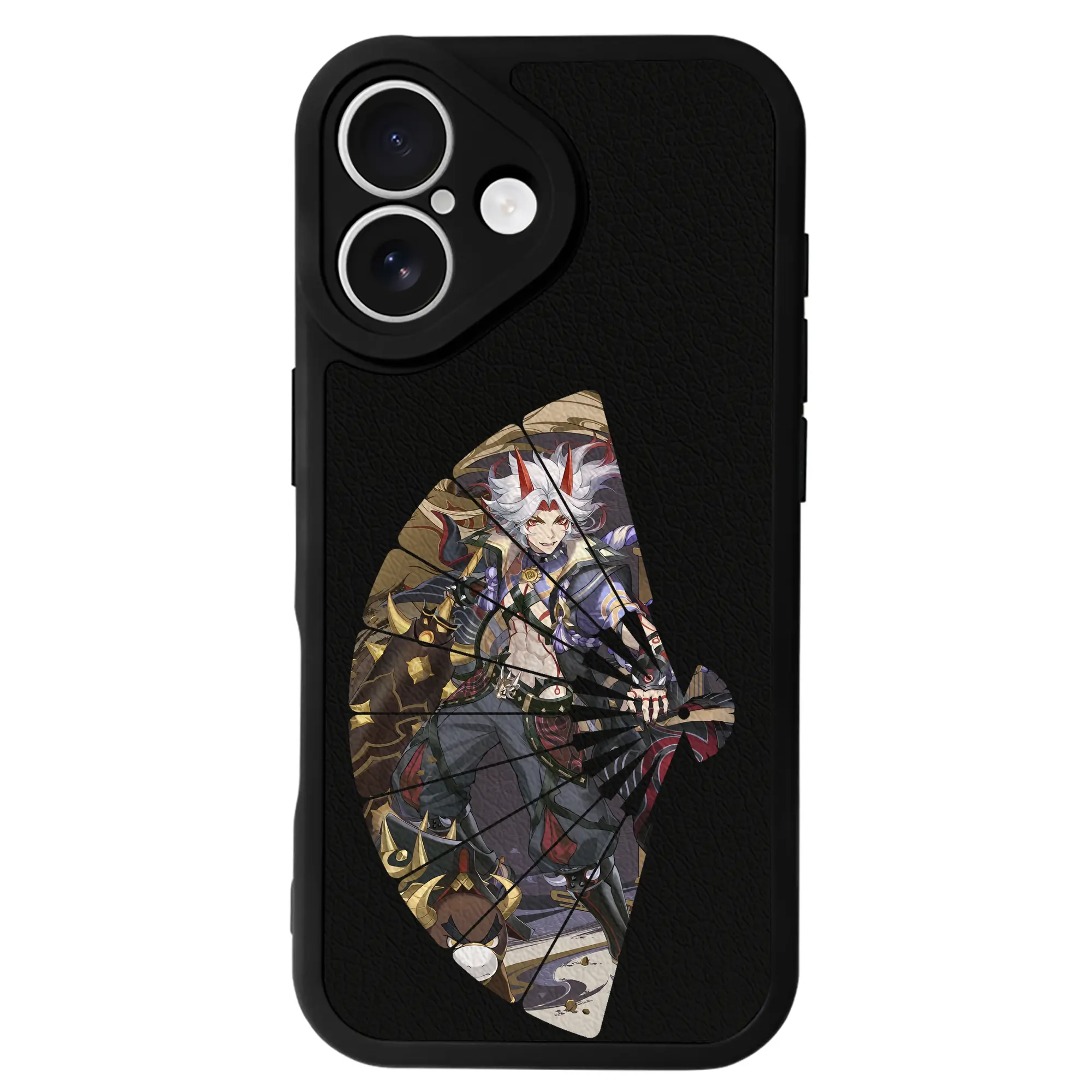 原 神 グッズ 荒瀧 一 斗 - IPhone 16シリーズ対応 ・ シリコンスマホケース ・ レザー調 ・ 高精度フィット ・ 耐衝撃 ・ ワイヤレス充電対応 ・ 精密カット